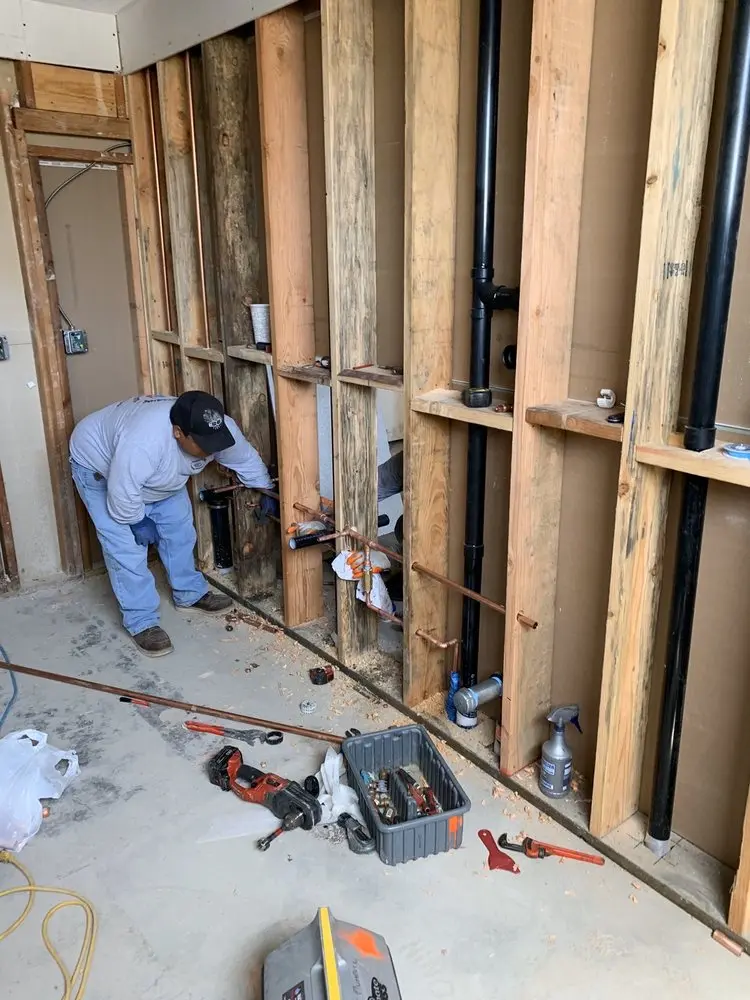 Commercial rough-in plumbing for Gas Line Repair in Corinth